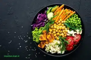 تمرین EMS به همراه رژیم گیاهی یا وگان
